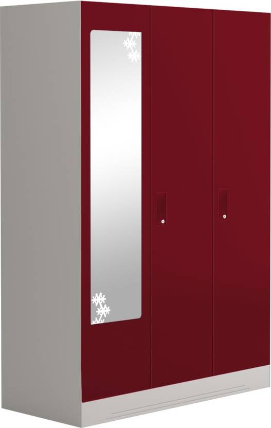 Godrej Interio Slimline 3 Door With Locker And Drawer Metal