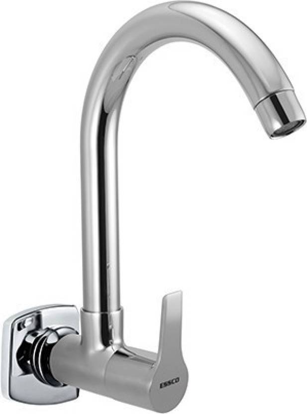 Jaquar Essco Apr 101347 Aspire Sink Cock With Swinging Spout Wall Mounted Model With Wall Flange Disc Faucet
