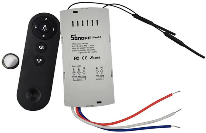 Sonoff Ifan02 Ceiling Fan Controller Wifi Smart Ceiling Fan