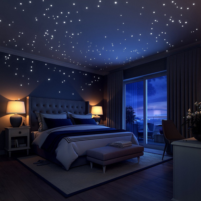 Glow In The Dark Name Stars Stickers Personalised Bedroom
