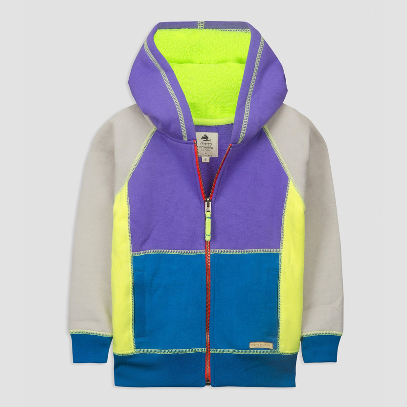 cherry crumble california Super-Soft Fleece Zip-Up Hoodie for Boy
