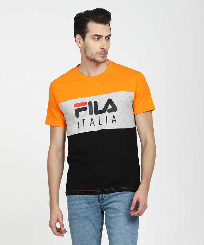 t shirt fila orange