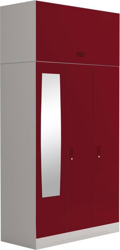 Godrej Interio Slimline 3 Door With Locker Metal Almirah Price In