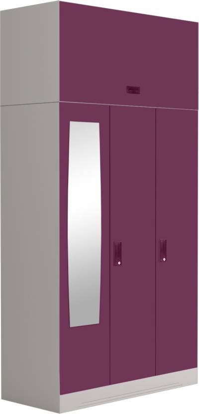Godrej Interio Slimline 3 Door With Locker And Drawer Metal