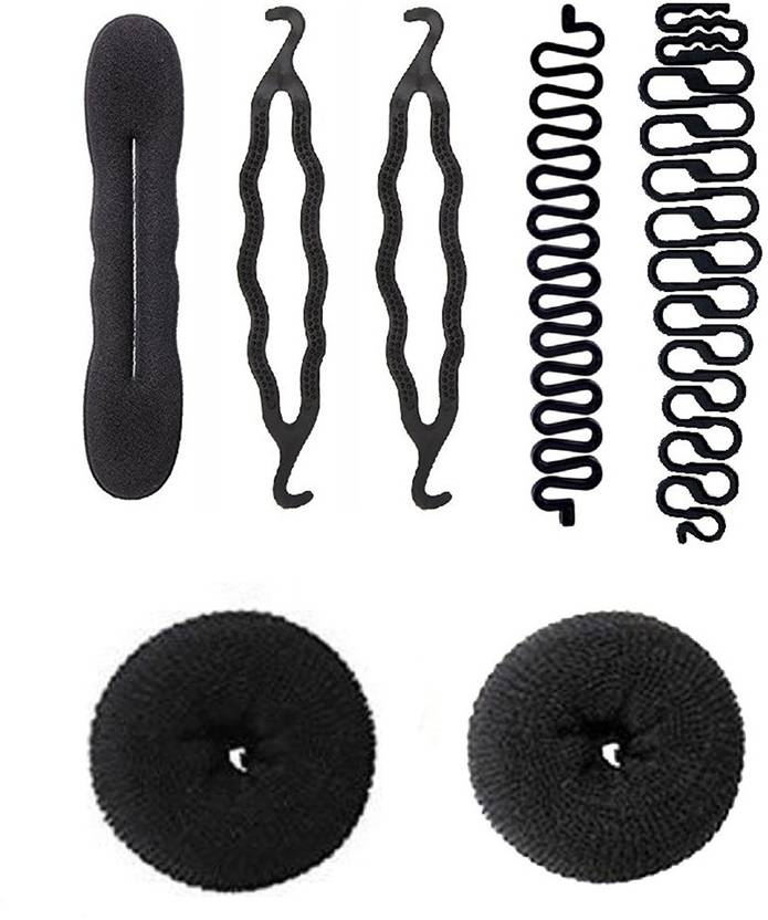 Jagtek Hair Combo Set 7pcs 2 Pcs Medium Hair Donut 5 Pcs New
