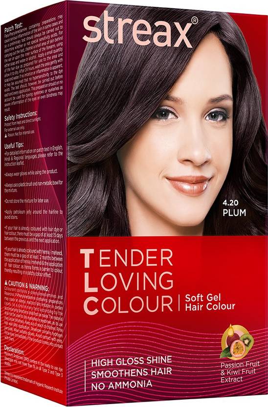 Streax Tender Loving Soft Gel Hair Colour Plum Hair Color Price