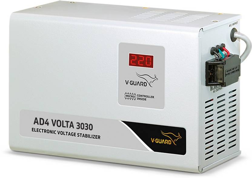 VGuard AD4 Volta 3030 for 1.5 Ton AC (Working Range 150290 V) Voltage Stabilizer Price in