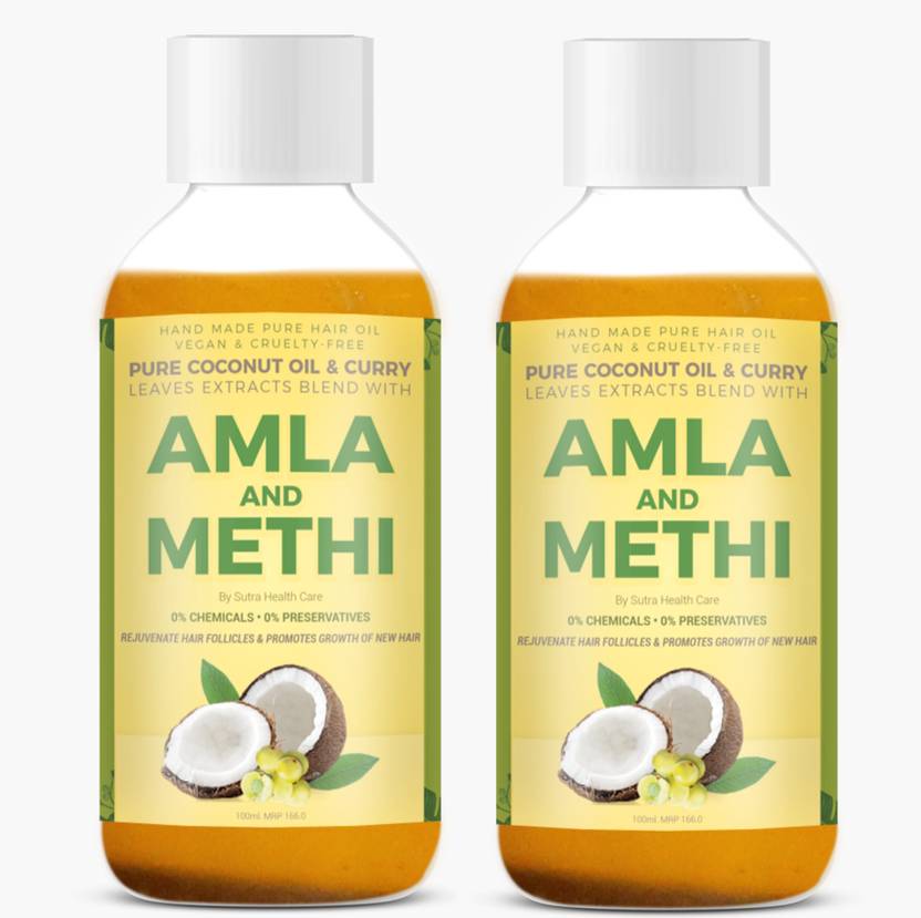 Sutra Health Care 100 Organic Amla Hair Oil With Methi And Curry
