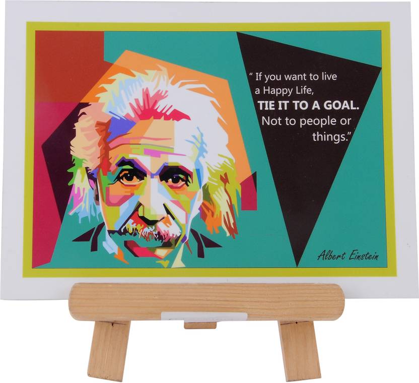 Albert Einstein Motivational Frame For Office And Study Room