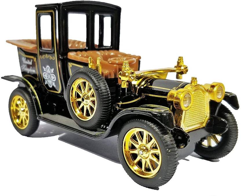 Shrih Die Cast Metal Locomobile Ii Antique Vintage Toy Cars