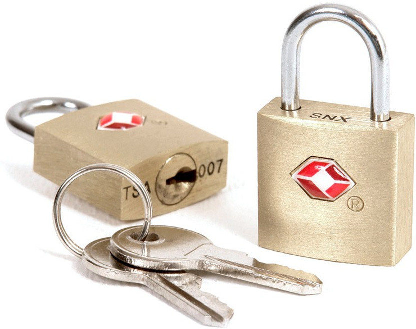 TRAVEL BLUE 2 x TSA Lock Safety Lock(Gold)