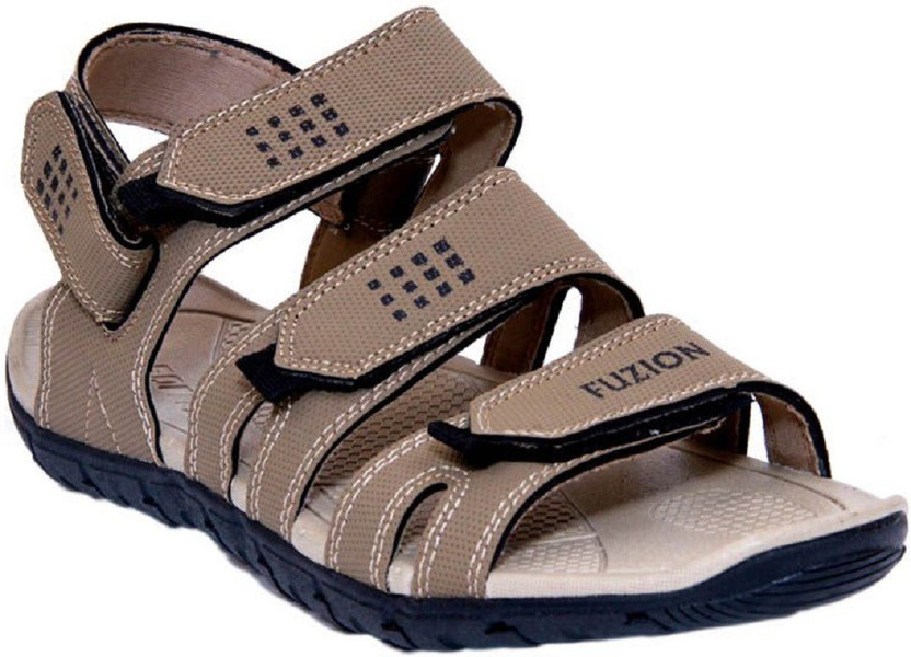 FUZION Men Beige Sandals - Buy FUZION