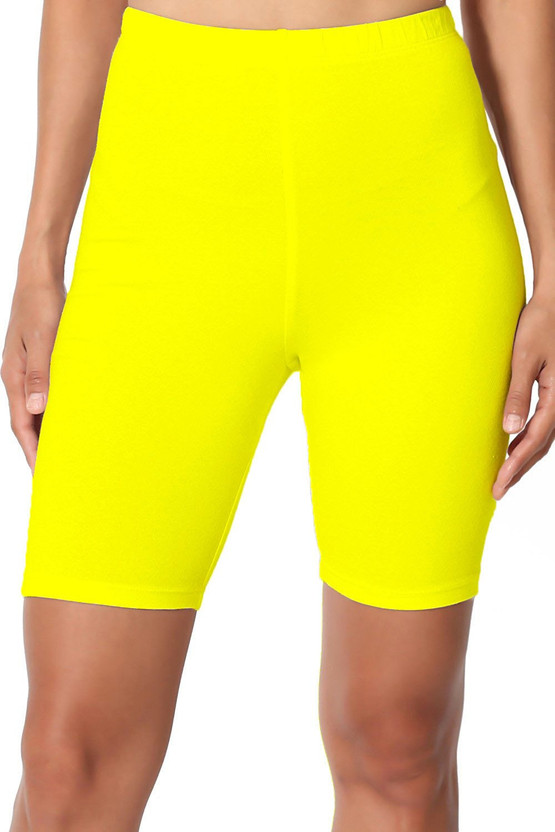 yellow running shorts