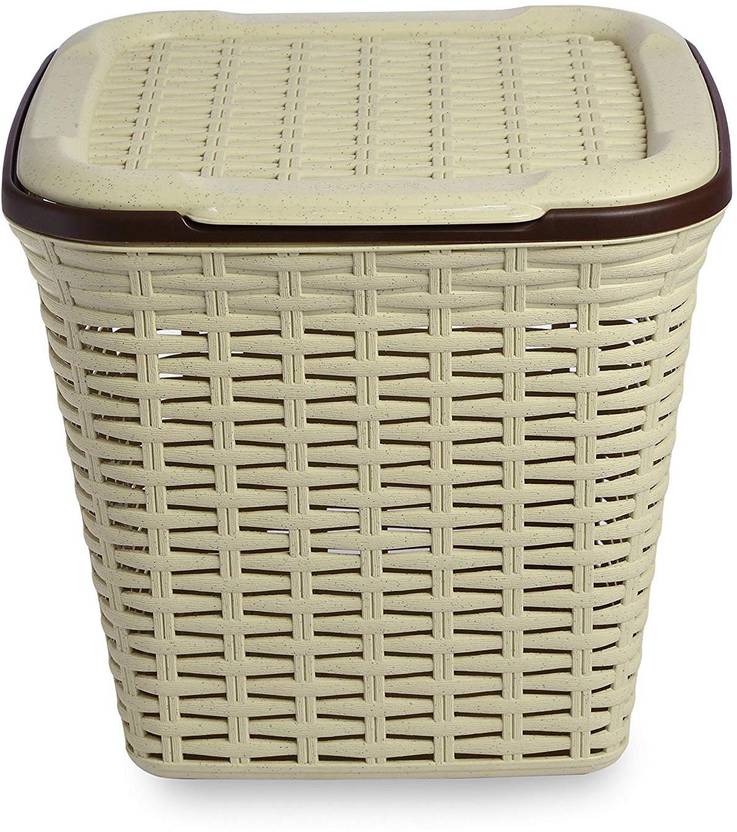 All Time Plastics Rattan Plastic Storage Box 15 Litres All Time Plastics Rattan Plastic Storage Box 15 Litres Beige Basket Pack Of 1