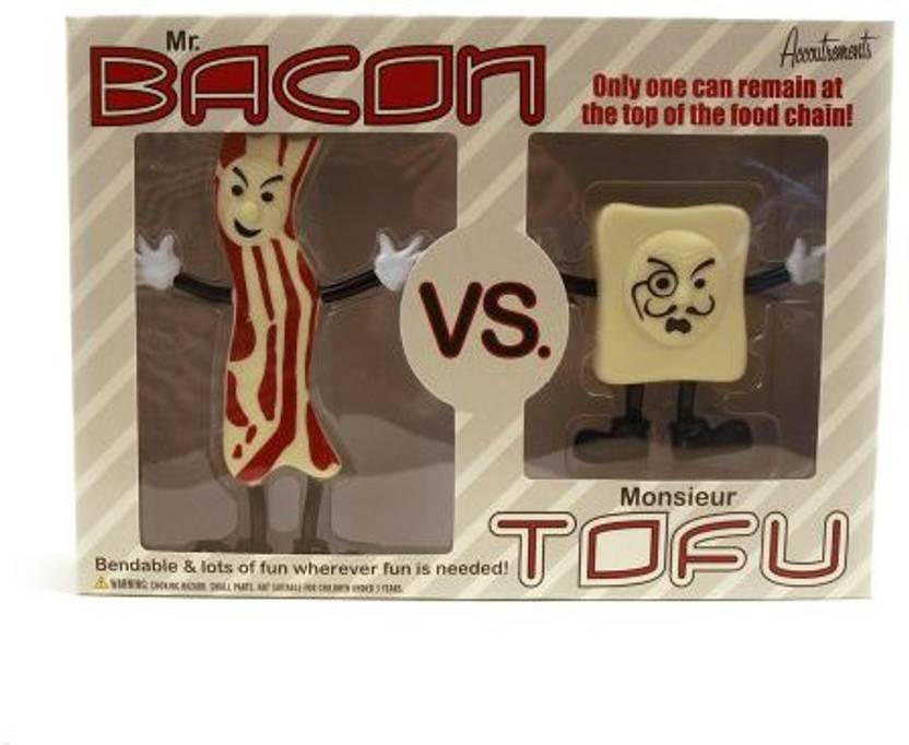 Accoutrements Mr Bacon Vs Monsieur Tofu Action Figures Mr Bacon