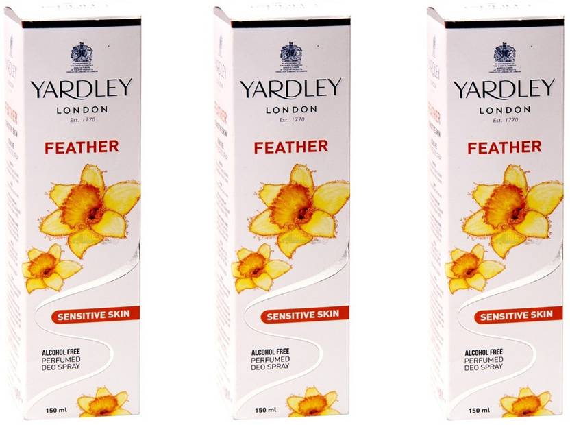 Yardley London Feather Sensitive Skin Alcohole Free Perfumed Deo