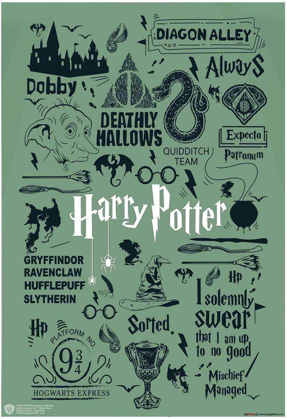 Harry Potter Deathly Hallows Always Quote Print Art Framed Or A4 Print Gift Home Kunstdrucke Antiquitaten Kunst