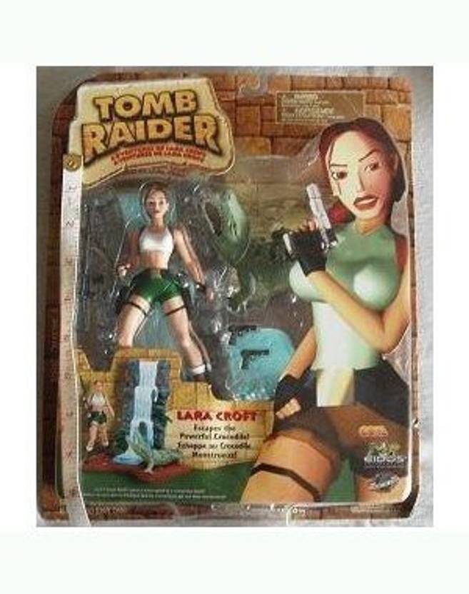 Playmates New 7 Tomb Raider Lara Croft And Crocodile Action