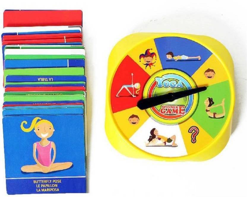 Bestie Toys Yoga Spinner Board Game of Flexibility and Balance with 54