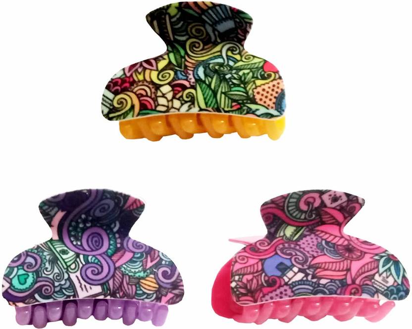 Shopex Abstract Print Hair Clutcher For Women Hair Claw