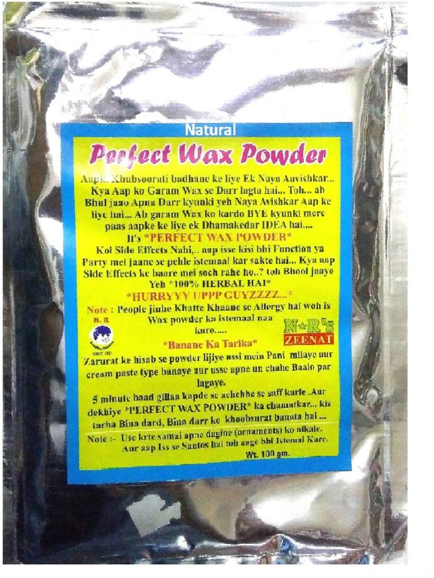 Natural Herbal Hair Removal Wax Powder Pain Less Strip Less For