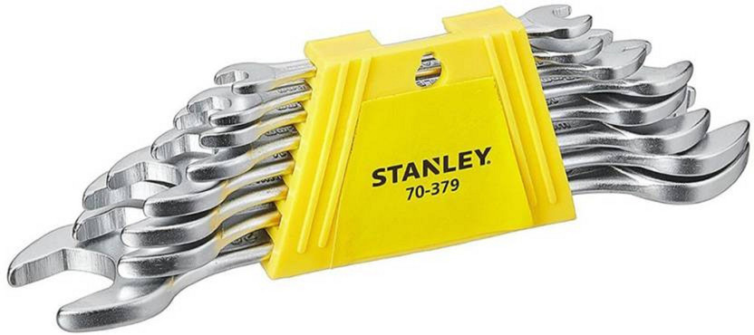 STANLEY 70-379E DOUBLE OPEN ENDED SPANNER SET Double Sided Open End Wrench(Pack of 8)