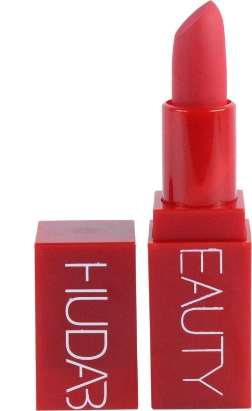 Huda Beauty Professional Matte Long Lasting Lipstick Dark Red Color 7 Gm