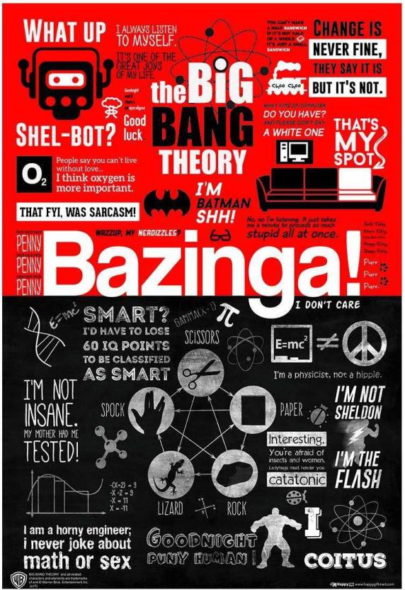Wb Official Licensed Bigbang Theory Bazinga Sheldon Cooper