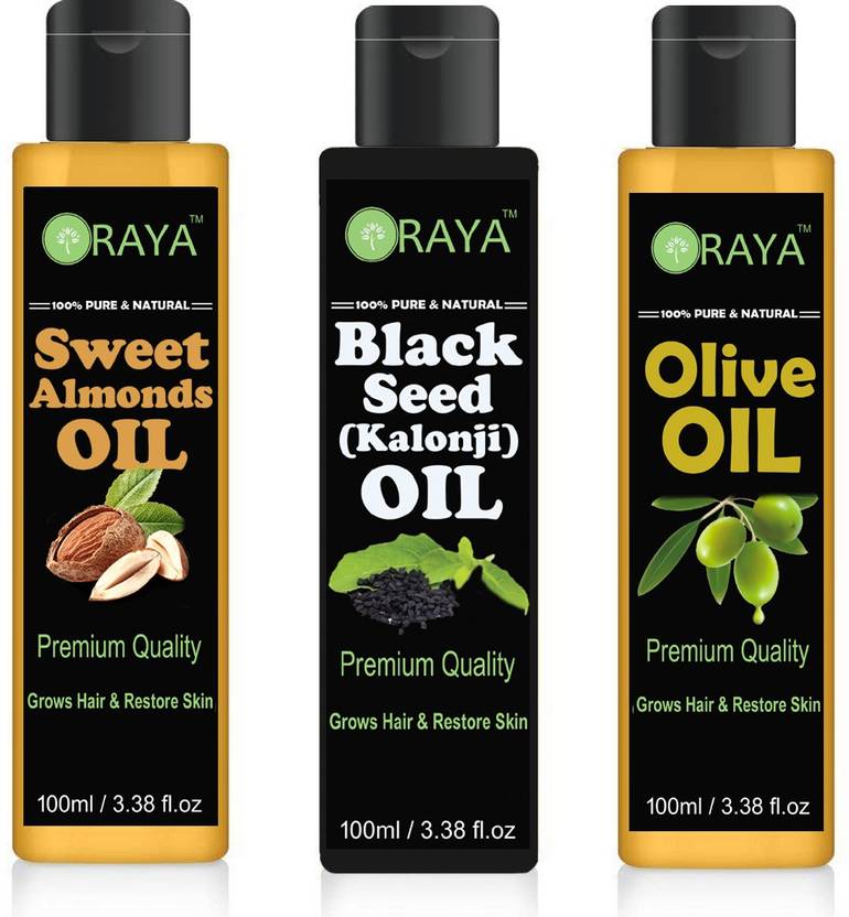 Oraya 100 Pure Natural Sweet Almond Oil And Blackseed Kalonji