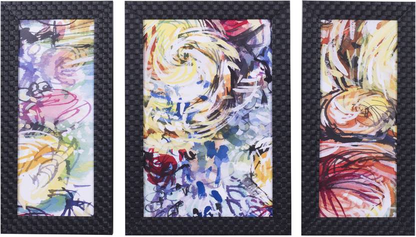 Artvilla Abstract Textured Digital Reprint Framed Wall