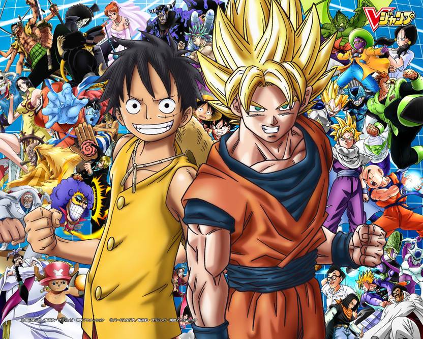 Athah Anime Crossover Nami Nico Robin Monkey D Luffy Android 16