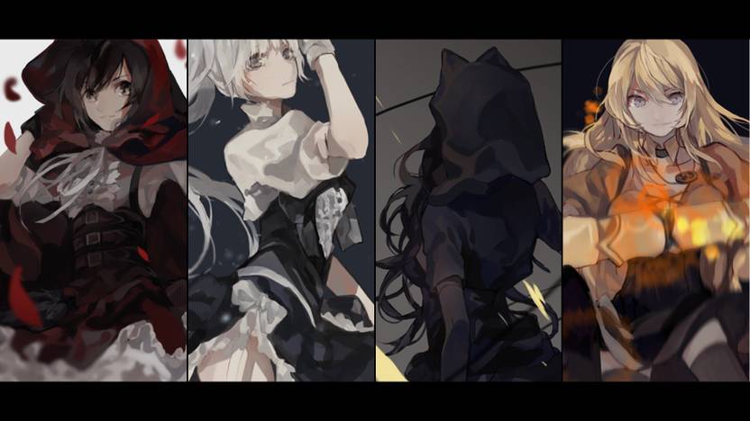 Athah Anime Rwby Weiss Schnee Blake Belladonna Yang Xiao