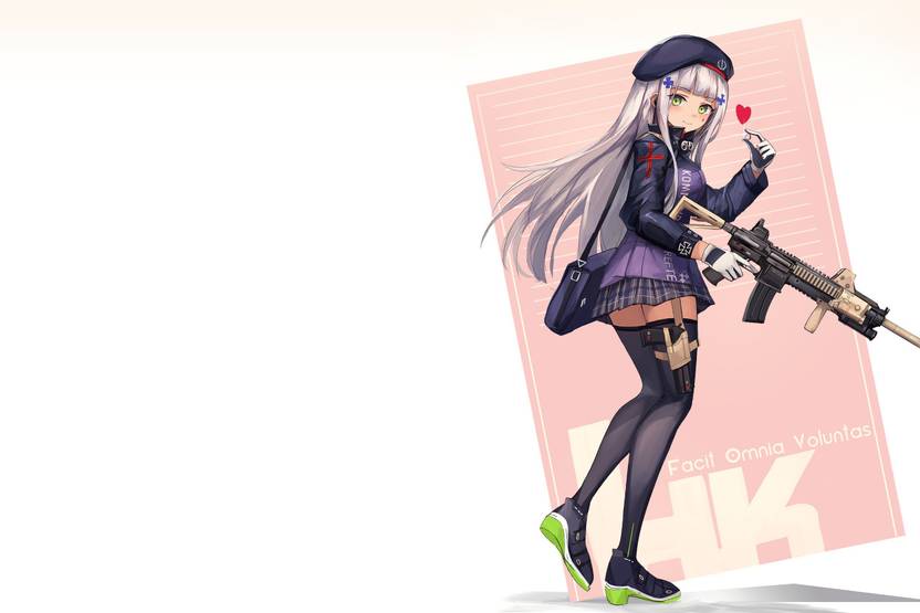 Athah Anime Girls Frontline Hk416 13 19 Inches Wall Poster