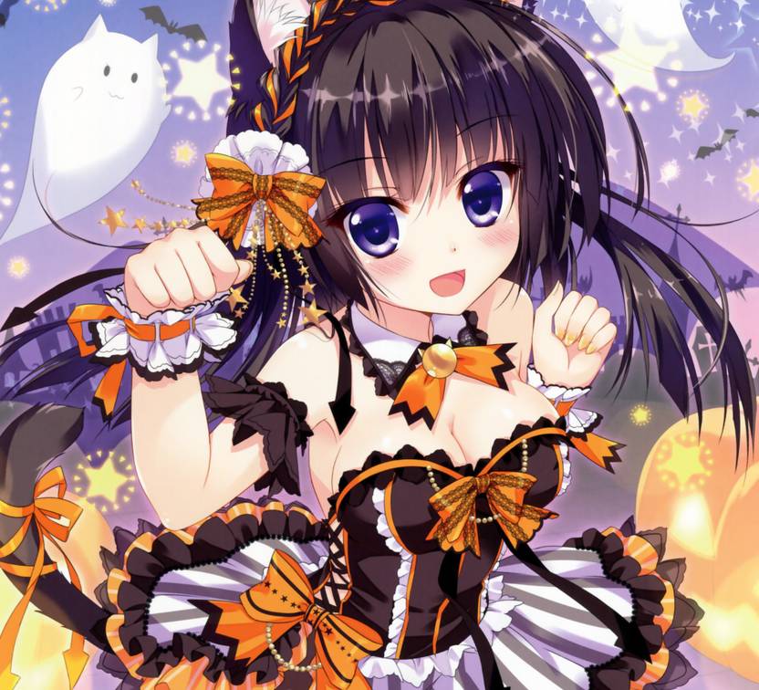 Black Hair Blue Eyed Neko Best Black Hair In The World