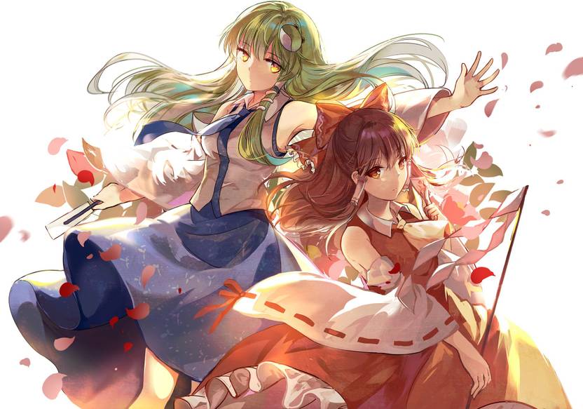 Athah Anime Touhou Reimu Hakurei Sanae Kochiya 13 19 Inches