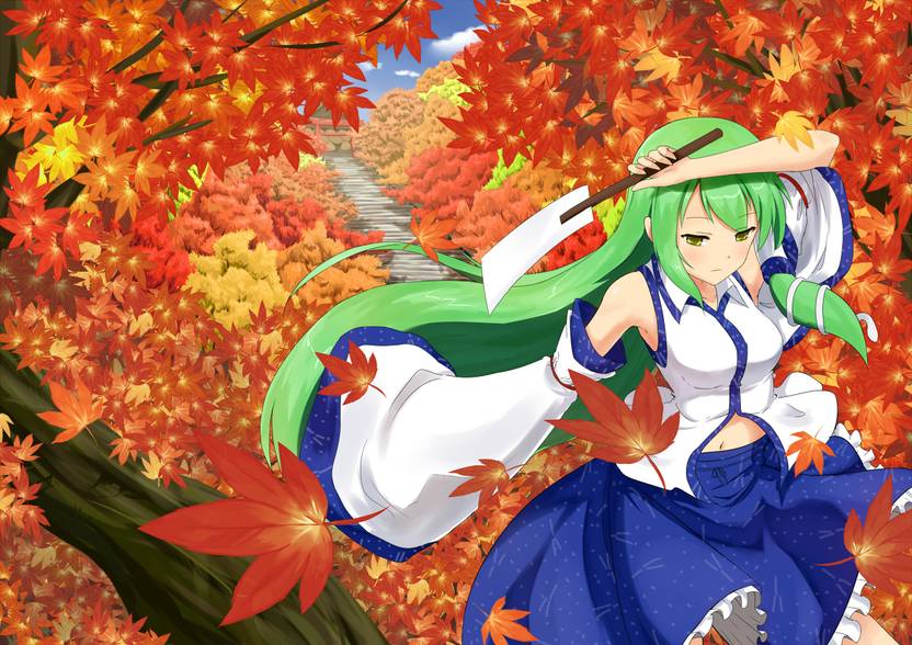 Athah Anime Touhou Sanae Kochiya 13 19 Inches Wall Poster