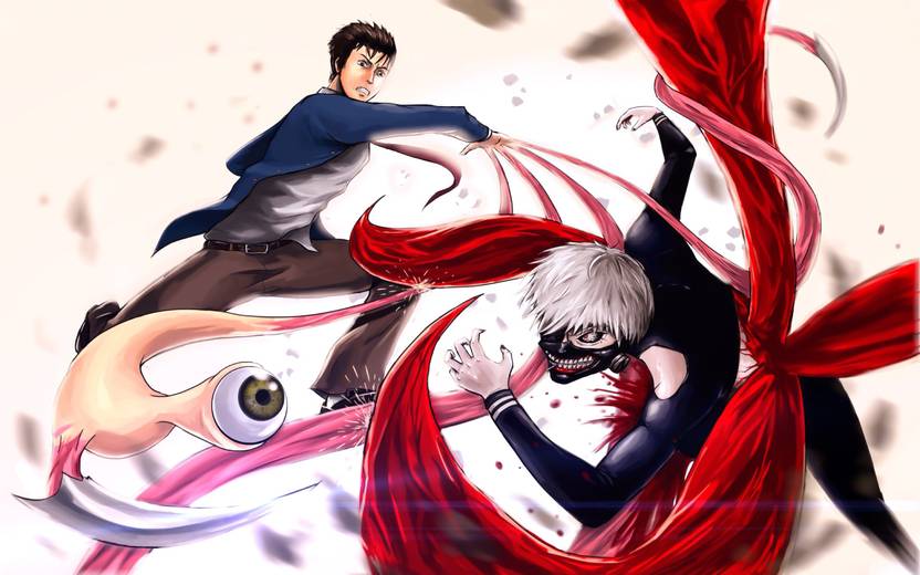 Athah Anime Crossover Shinichi Izumi Ken Kaneki Parasyte