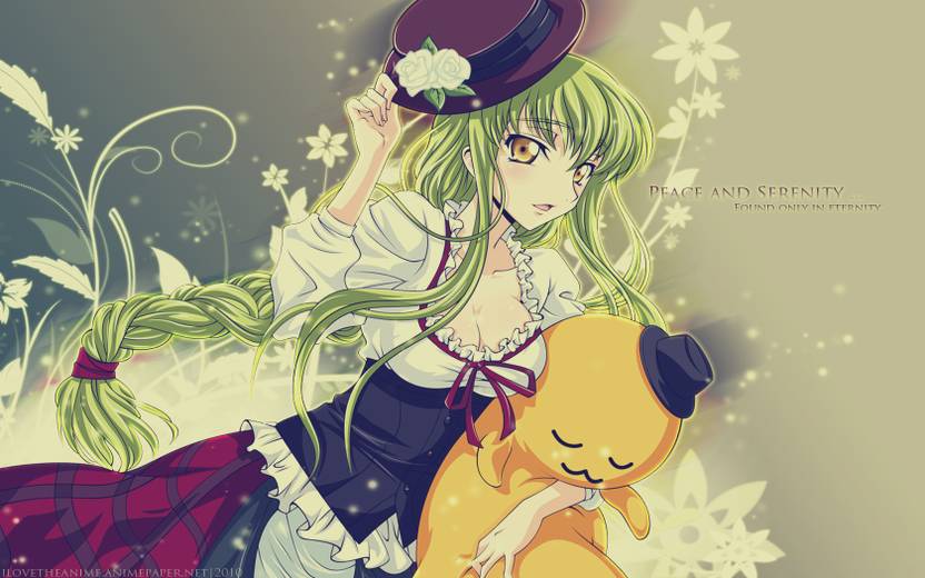 Athah Anime Code Geass C C Flower Green Hair 13 19 Inches