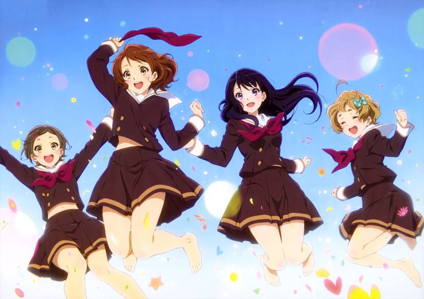 Athah Anime Sound Euphonium Girl School Uniform Short Hair Long