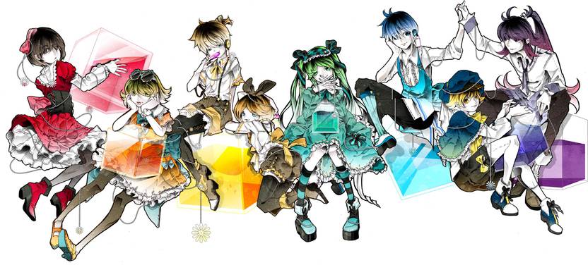Athah Anime Vocaloid Hatsune Miku Rin Kagamine Len Kagamine