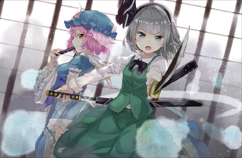 Athah Anime Touhou Youmu Konpaku Yuyuko Saigyouji 13 19