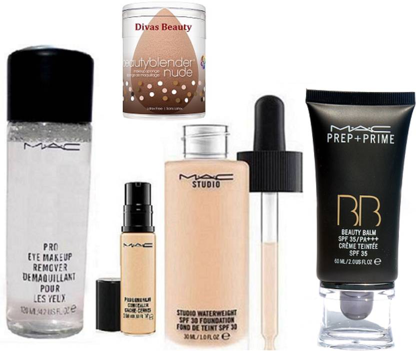 Divas Beauty Sponge Puff Mac Studio Water Weight Spf 30 Foundation