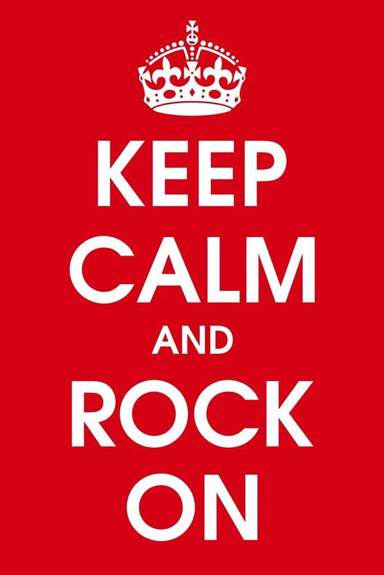 Keep Calm And Rock On Wall Art Poster Fine Art Print Art