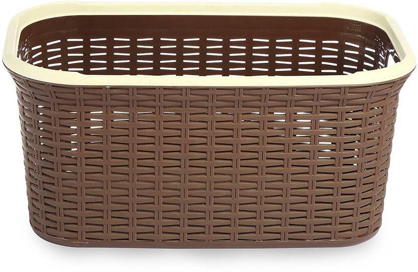 All Time Plastics Rattan Plastic Open Storage Bin 50 5 Cm All Time Plastics Rattan Plastic Open Storage Bin 50 5 Cm X 33 24 Brown Basket Pack Of 1
