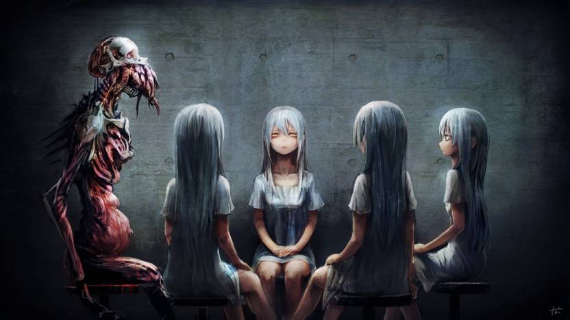 Athah Anime Original Dark Creepy 13 19 Inches Wall Poster