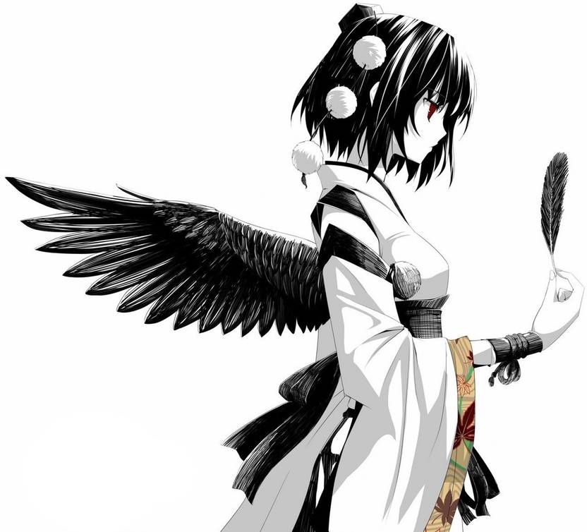 Athah Anime Original Short Hair Girl Angel Japanese Clothes