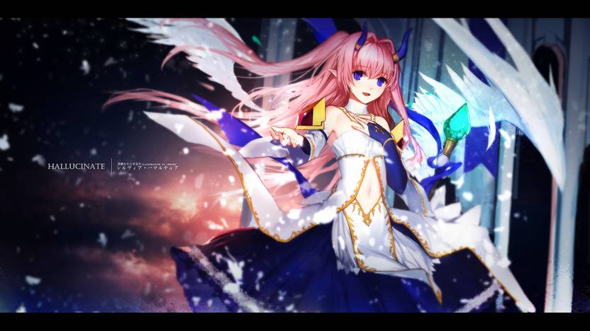 Athah Anime Venus Blood Girl Long Hair Pink Hair Blue Eyes