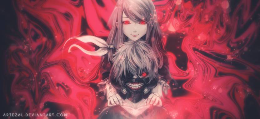 Athah Anime Tokyo Ghoul Ken Kaneki Rize Kamishiro 13 19