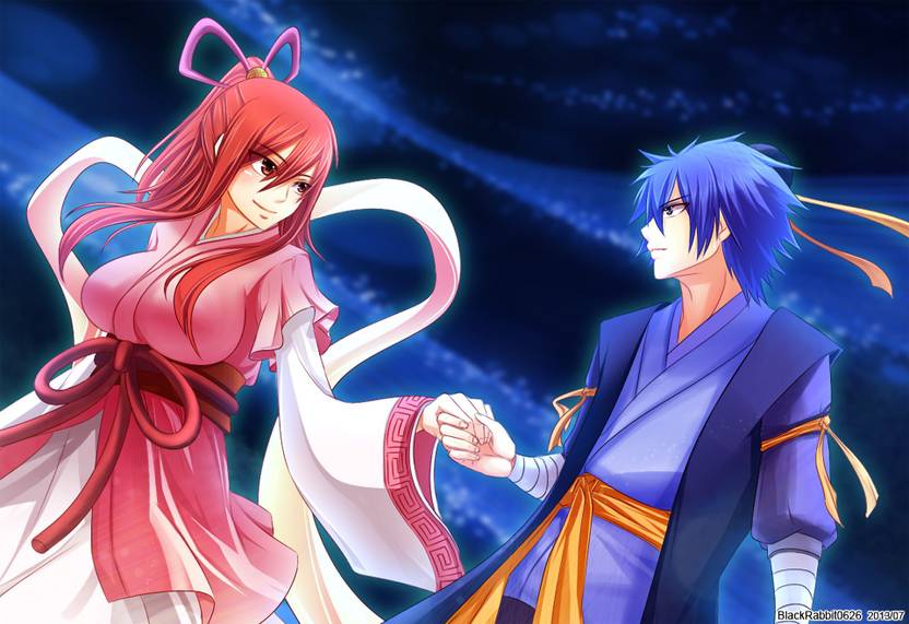 Athah Anime Fairy Tail Erza Scarlet Jellal Fernandes 13 19 Inches