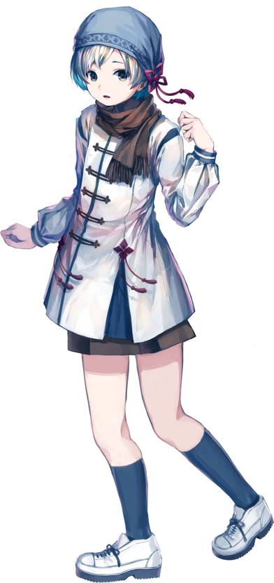 Athah Anime Original Short Hair White Hair Girl Sneakers 13 19